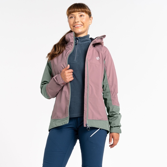 Women's Traversing Waterproof Jacket Dusty Rose
