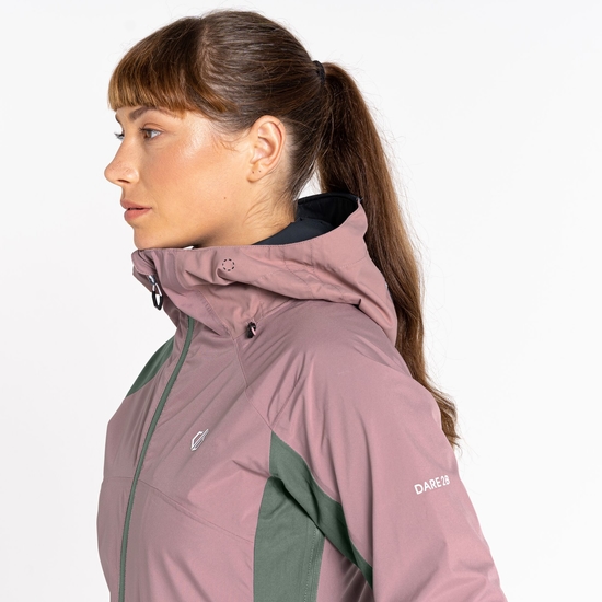 Women's Traversing Waterproof Jacket Dusty Rose