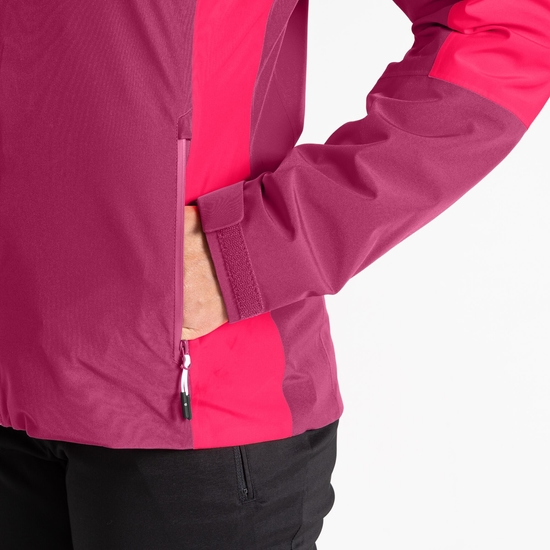 Women's Torrek Mountain Waterproof Jacket  Berry Neon Pink