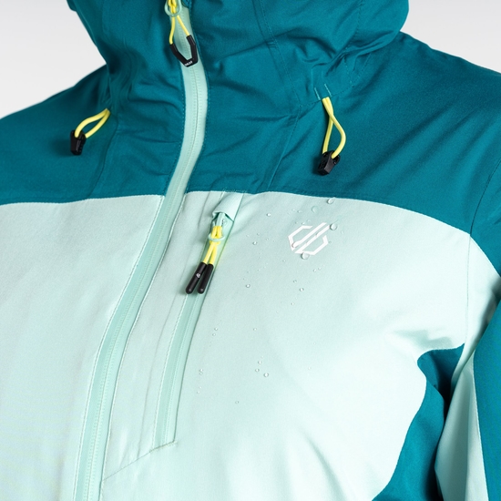 Women's Torrek Mountain Waterproof Jacket  Kayaking Mint Green