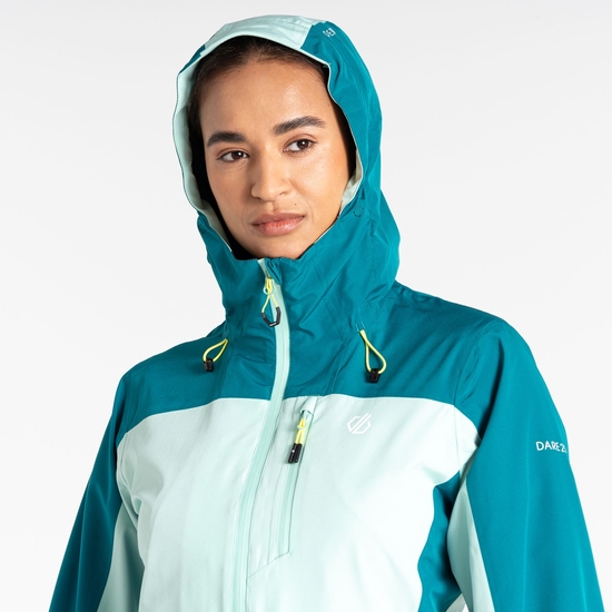 Women's Torrek Mountain Waterproof Jacket  Kayaking Mint Green