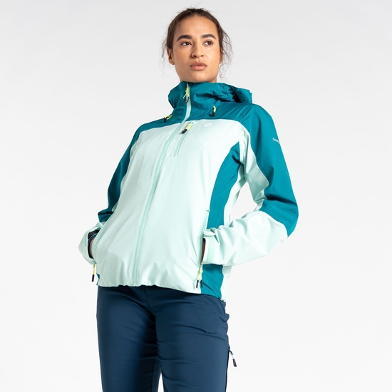 Women's Torrek Mountain Waterproof Jacket  Kayaking Mint Green
