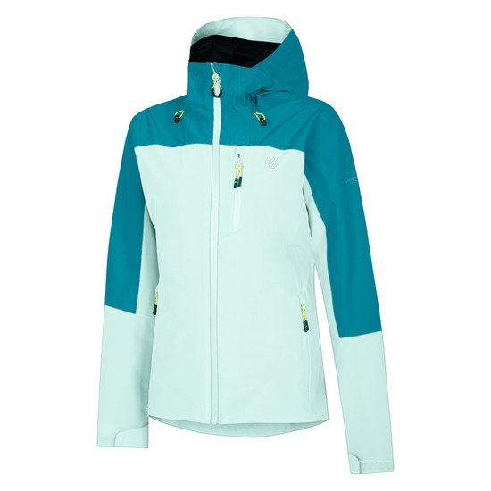 Women's Torrek Mountain Waterproof Jacket  Kayaking Mint Green