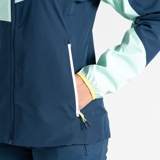 Women's Torrek Mountain Lite Jacket  Mint Green Moonlight Denim