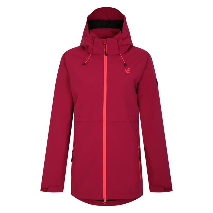 Womens waterproof jacket with peaked hood hot sale