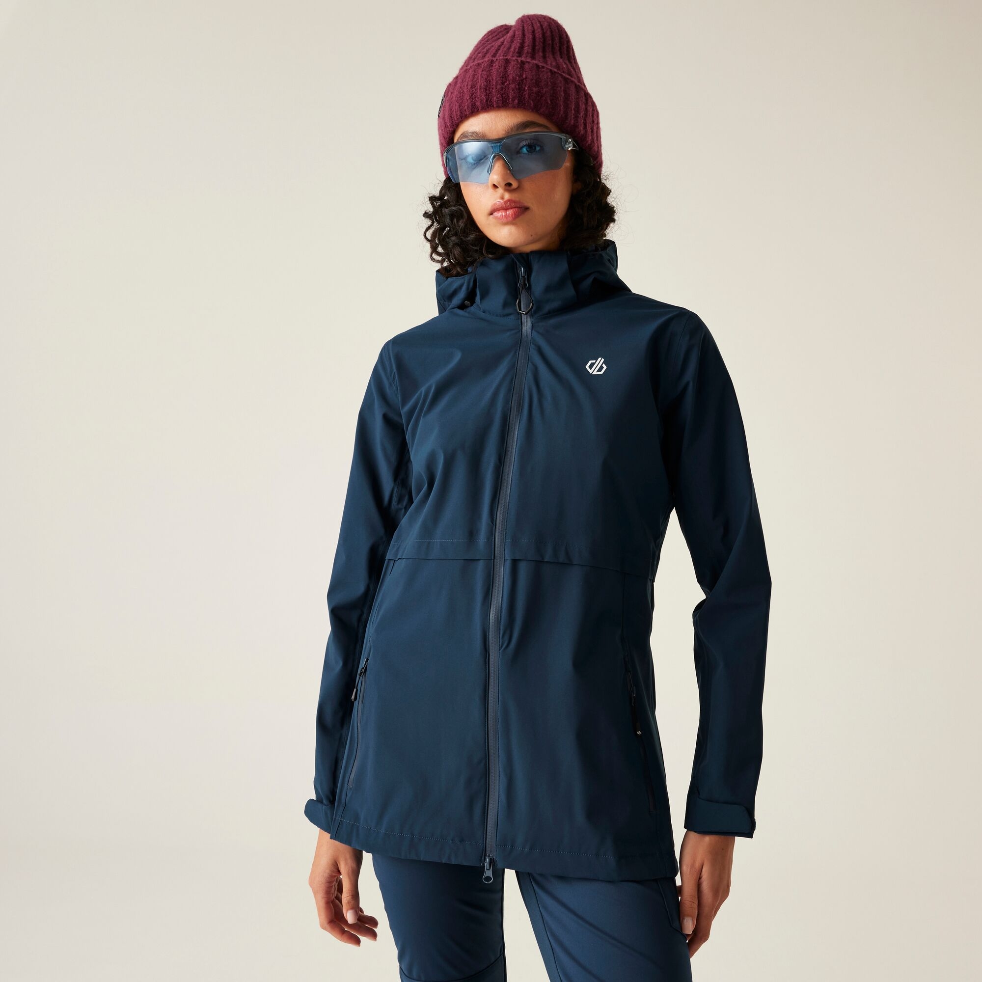 Dare 2B Women's Blue Switch Up Ii Waterproof Jacket In | Size: 8 - Image 4