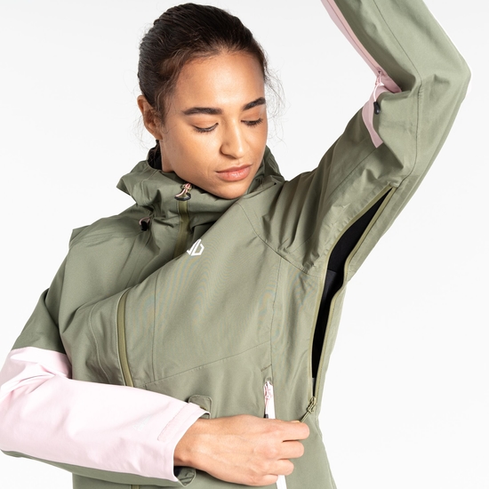 Women's Assert Jacket Olivine Green Rose