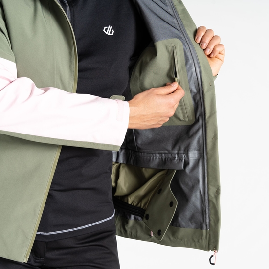 Women's Assert Jacket Olivine Green Rose