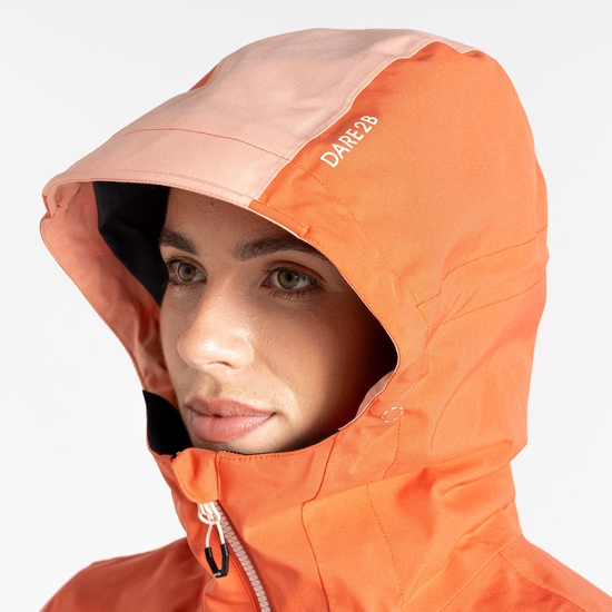 Women's Diverging Waterproof Jacket Burnt Sienna