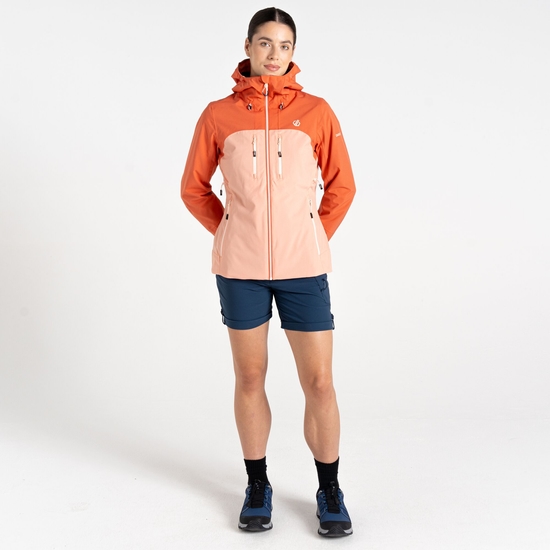 Women's Diverging Waterproof Jacket Burnt Sienna