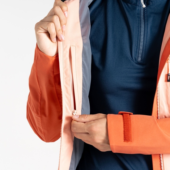 Women's Diverging Waterproof Jacket Burnt Sienna