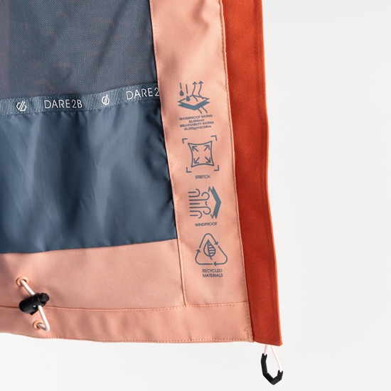 Women's Diverging Waterproof Jacket Burnt Sienna