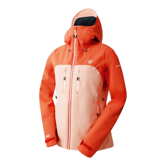 Women's Diverging Waterproof Jacket Burnt Sienna