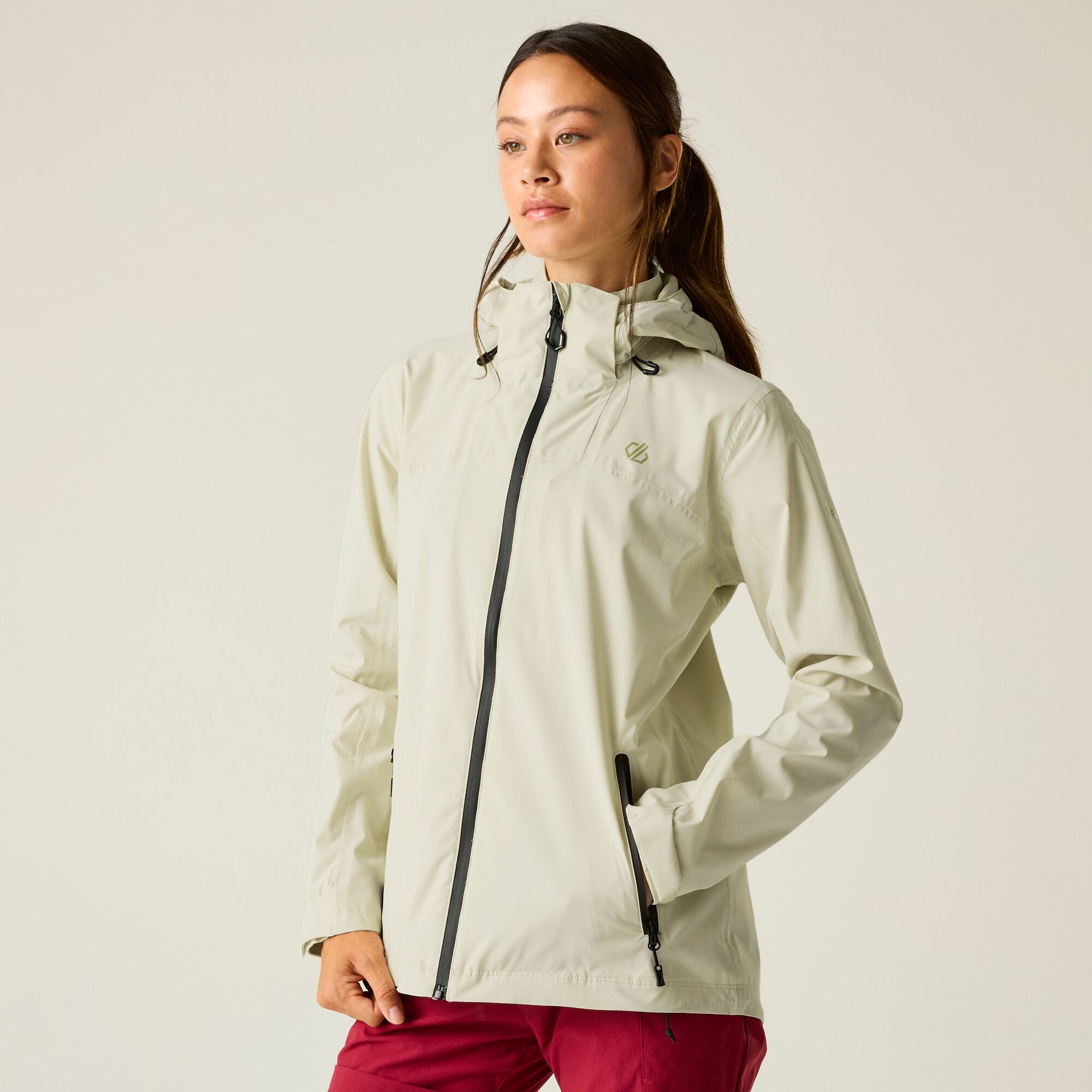 Dare 2B Women's White Waterproof Switch Up Iii Jacket Size: 12