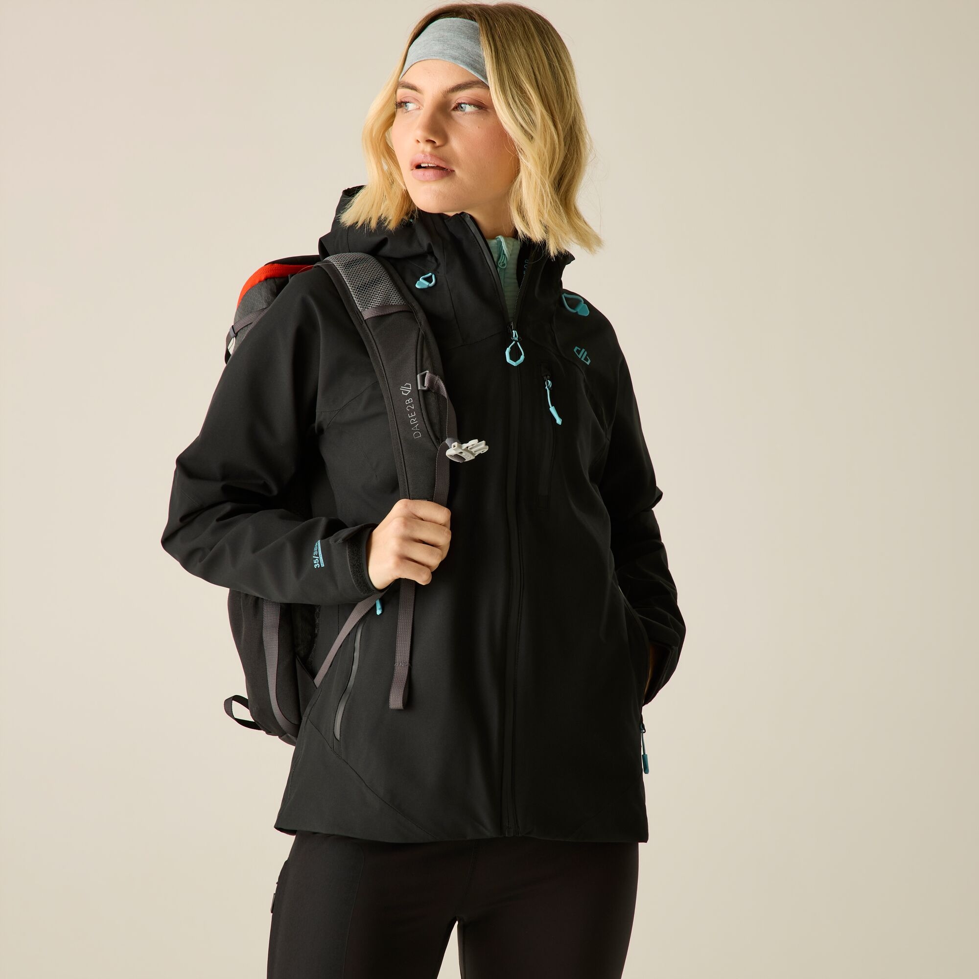 Dare 2B Women's Waterproof Torrek Iii Jacket - Black Size 8 - Image 6