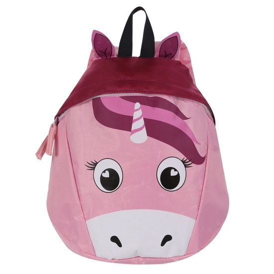 Kids Roary Animal Backpack Pink