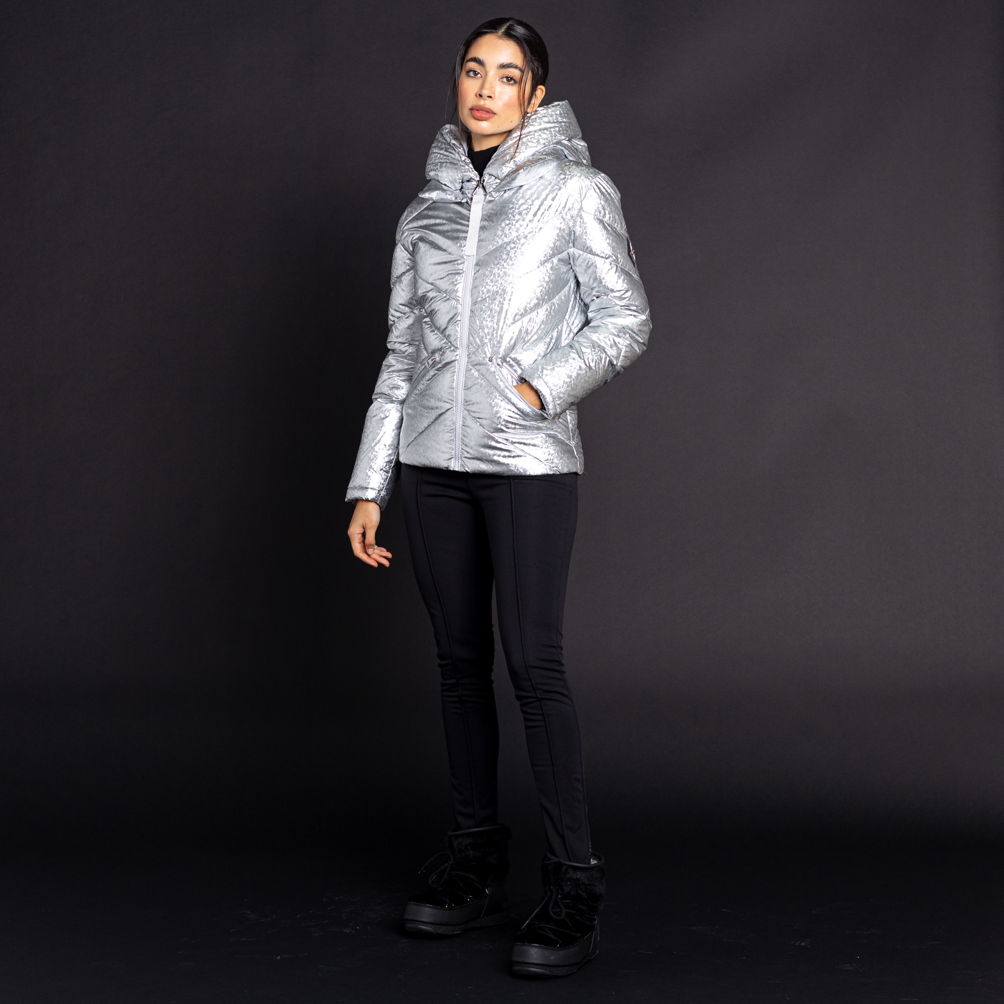 Dare 2b X Julien Macdonald - Women's Magisterial Insulated Jacket Platinum