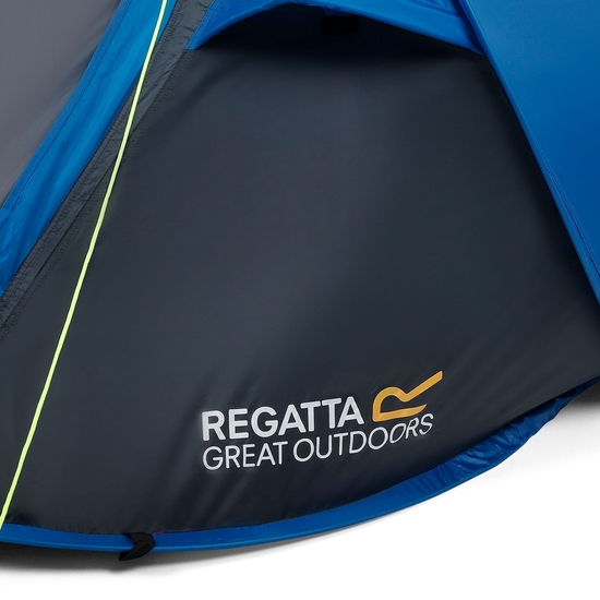 Malawi 2 Man Pop Up Festival Tent Oxford Blue Seal grey