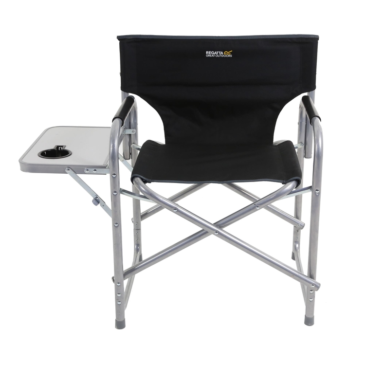 定期入れの Director's Sedile Chair Grey Seal Black - Table Side with その他