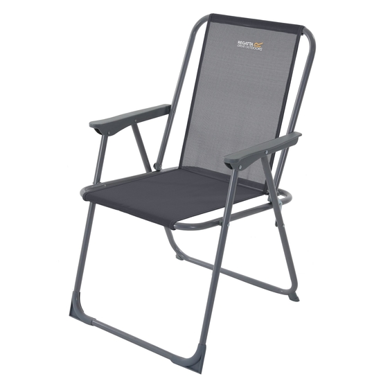 Retexo Lightweight Folding Chair Ebony Grey Regatta UK
