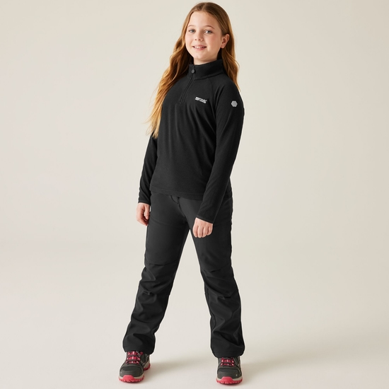 Polar dziecięcy z suwakiem 1/2 Loco Czarny