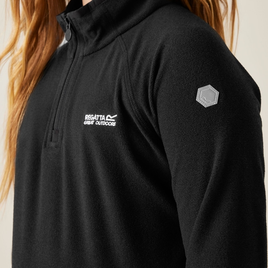 Polar dziecięcy z suwakiem 1/2 Loco Czarny