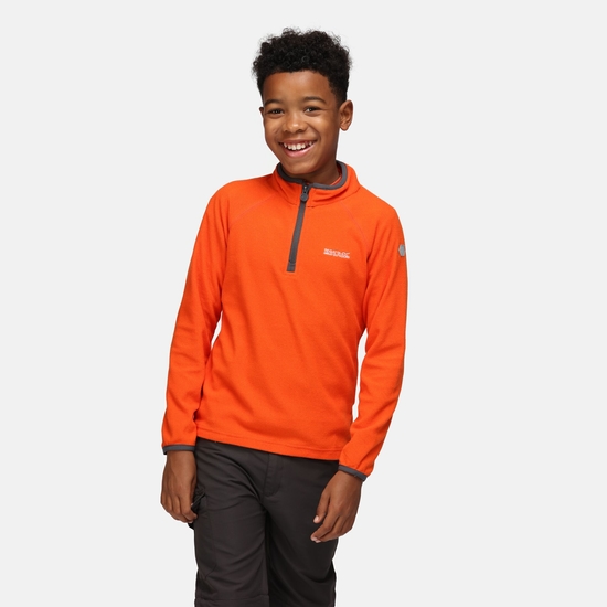 Kids Loco Half Zip Fleece Blaze Orange Regatta ROW