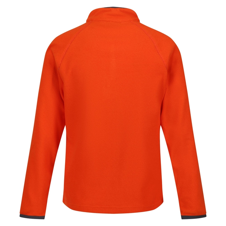 Blaze orange fleece jacket top