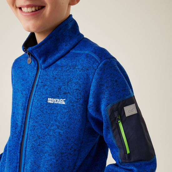 Kids' Newhill Full Zip Fleece Olympian Blue Navy