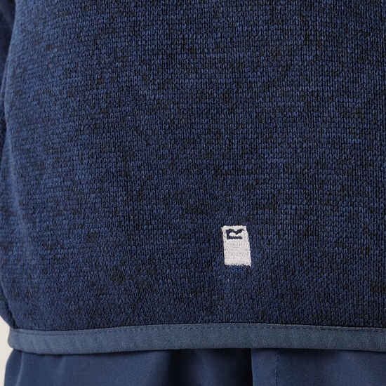 Kids' Newhill Full Zip Fleece Midnight Tangerine Tango