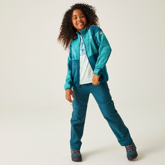 Junior Highton III Fleece mit durchgehendem Reißverschluss für Kinder Blau