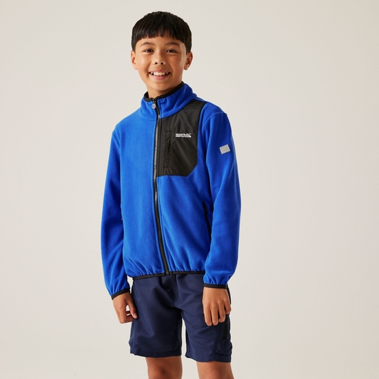 Frankie Fleece mit durchgehendem Reißverschluss für Kinder  Royalblau