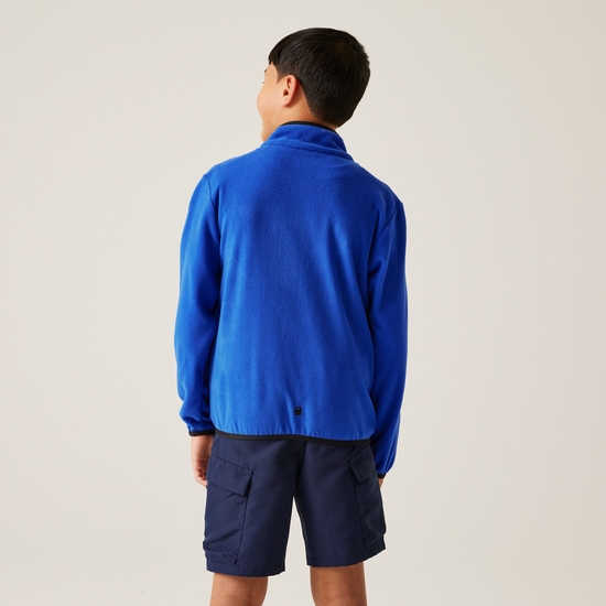 Frankie Fleece mit durchgehendem Reißverschluss für Kinder  Royalblau