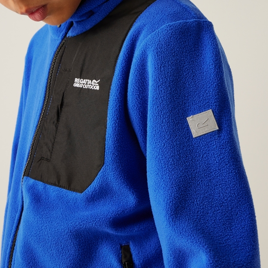 Frankie Fleece mit durchgehendem Reißverschluss für Kinder  Royalblau