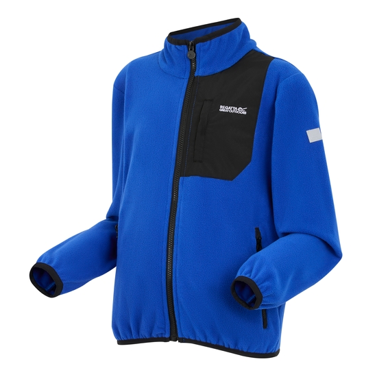 Frankie Fleece mit durchgehendem Reißverschluss für Kinder  Royalblau