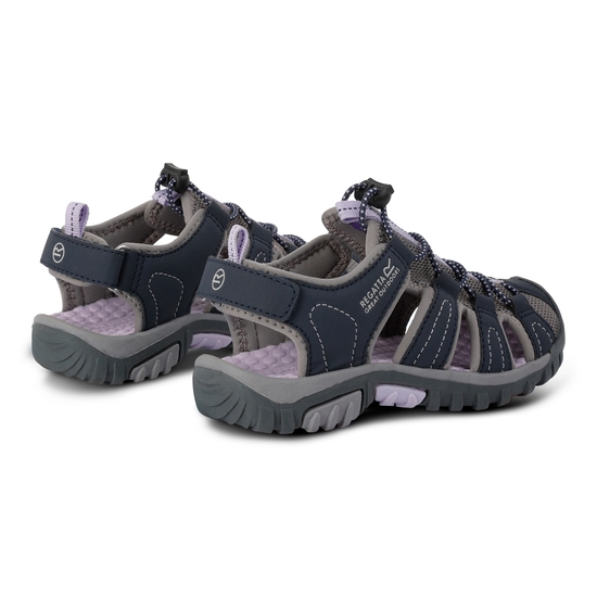 Kids' Westshore Lightweight Walking Sandals Navy Lilac Frost