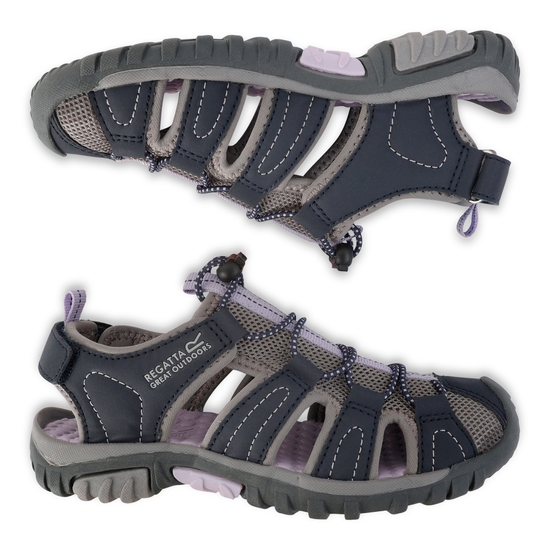 Kids' Westshore Lightweight Walking Sandals Navy Lilac Frost