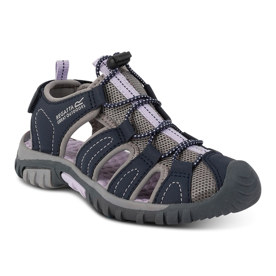 Kids' Westshore Lightweight Walking Sandals Navy Lilac Frost