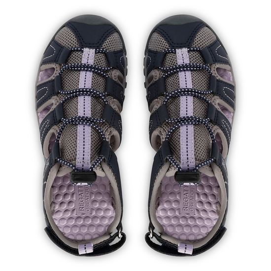Kids' Westshore Lightweight Walking Sandals Navy Lilac Frost