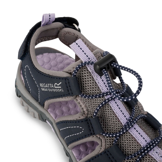 Kids' Westshore Lightweight Walking Sandals Navy Lilac Frost