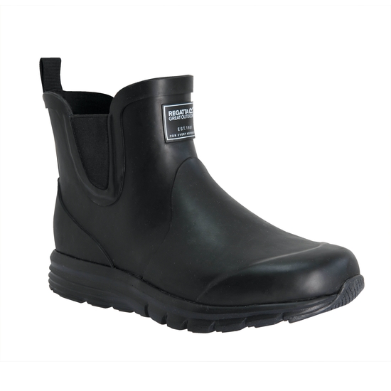 Kids Liteweather Mid Wellies Black Regatta ROW