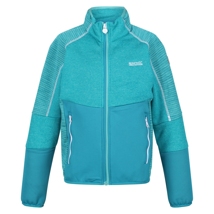 Kids Oberon V Softshell Jacket Turquoise Regatta UK