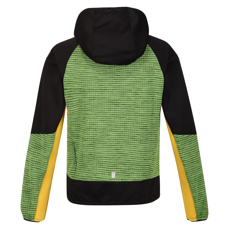 Kids' Prenton II Softshell Jacket - Jasmine Green Black | Regatta ROW