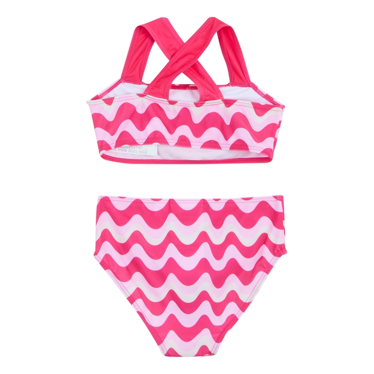 Kids' Dakaria III Bikini Set Pop Wavy Stripe Regatta UK
