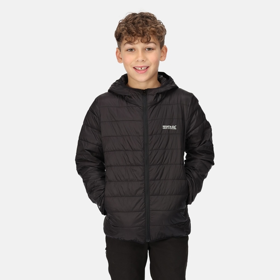 Kids Hooded Hillpack Jacket Black