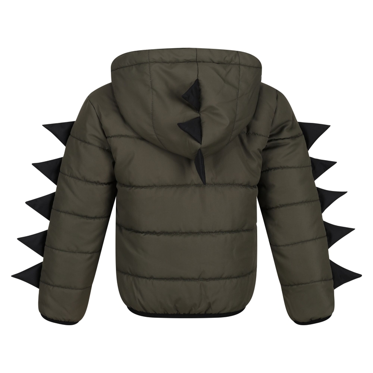 Kids Dino Winter Jacket Grape Leaf Dino