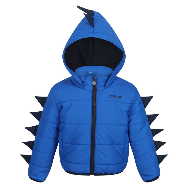 Kids Dino Winter Jacket Nautical Blue Dino Regatta UK