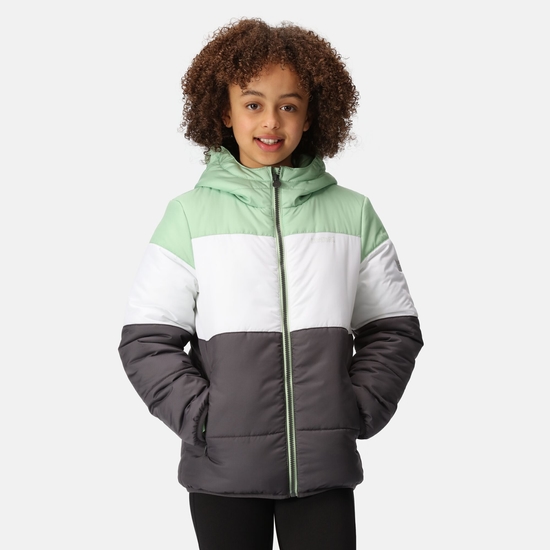 Kids' Lofthouse VII Insulated Jacket - Quiet Green White Seal Grey ...