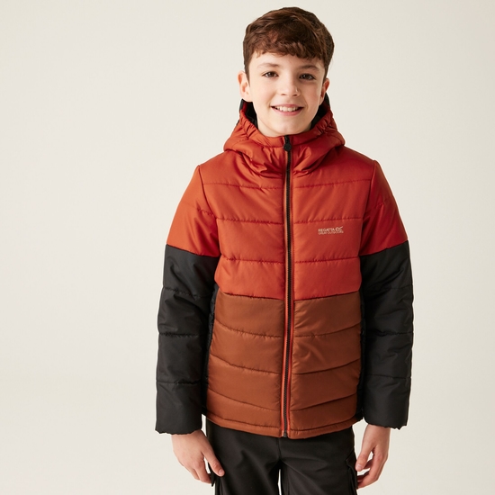 Kids' Lofthouse VIII Insulated Jacket Red Ochre Dark Brown