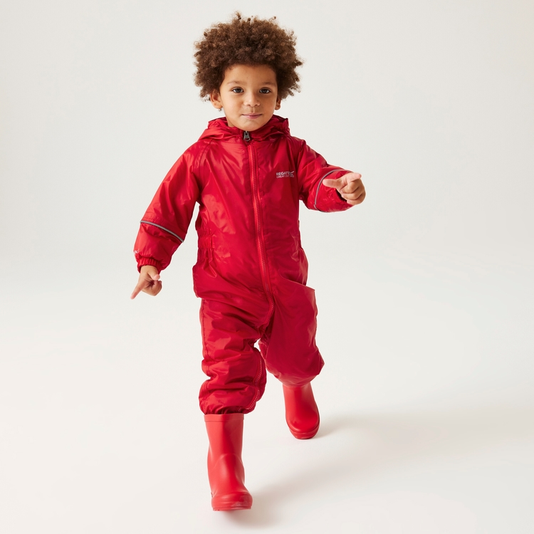 Kids Splosh III Waterproof Puddle Suit Pepper Regatta UK
